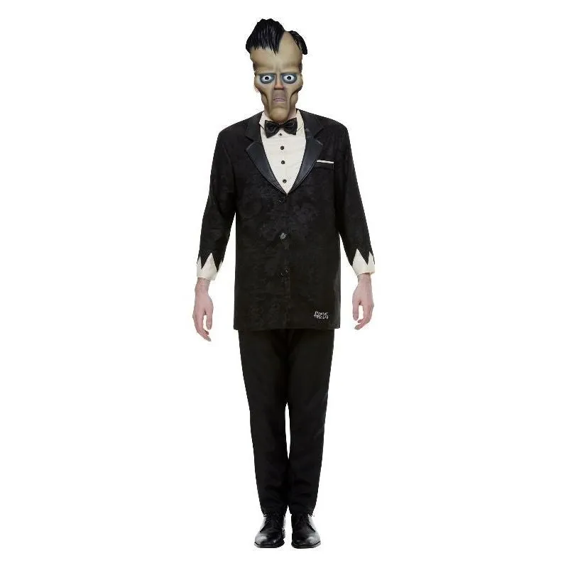 Addams Family Lurch Costume Adult Black Suit Mask