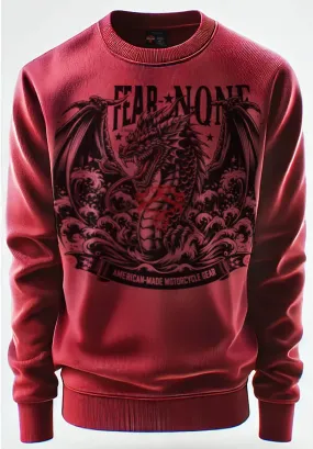 American Black Dragon Long Sleeve in Red