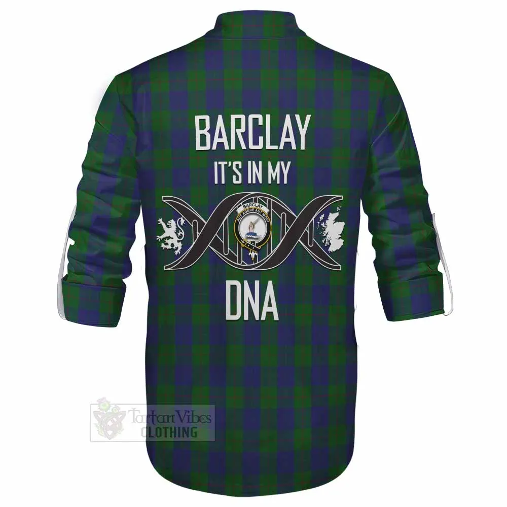 Barclay Tartan Ghillie Kilt Shirt with Family Crest DNA In Me Style