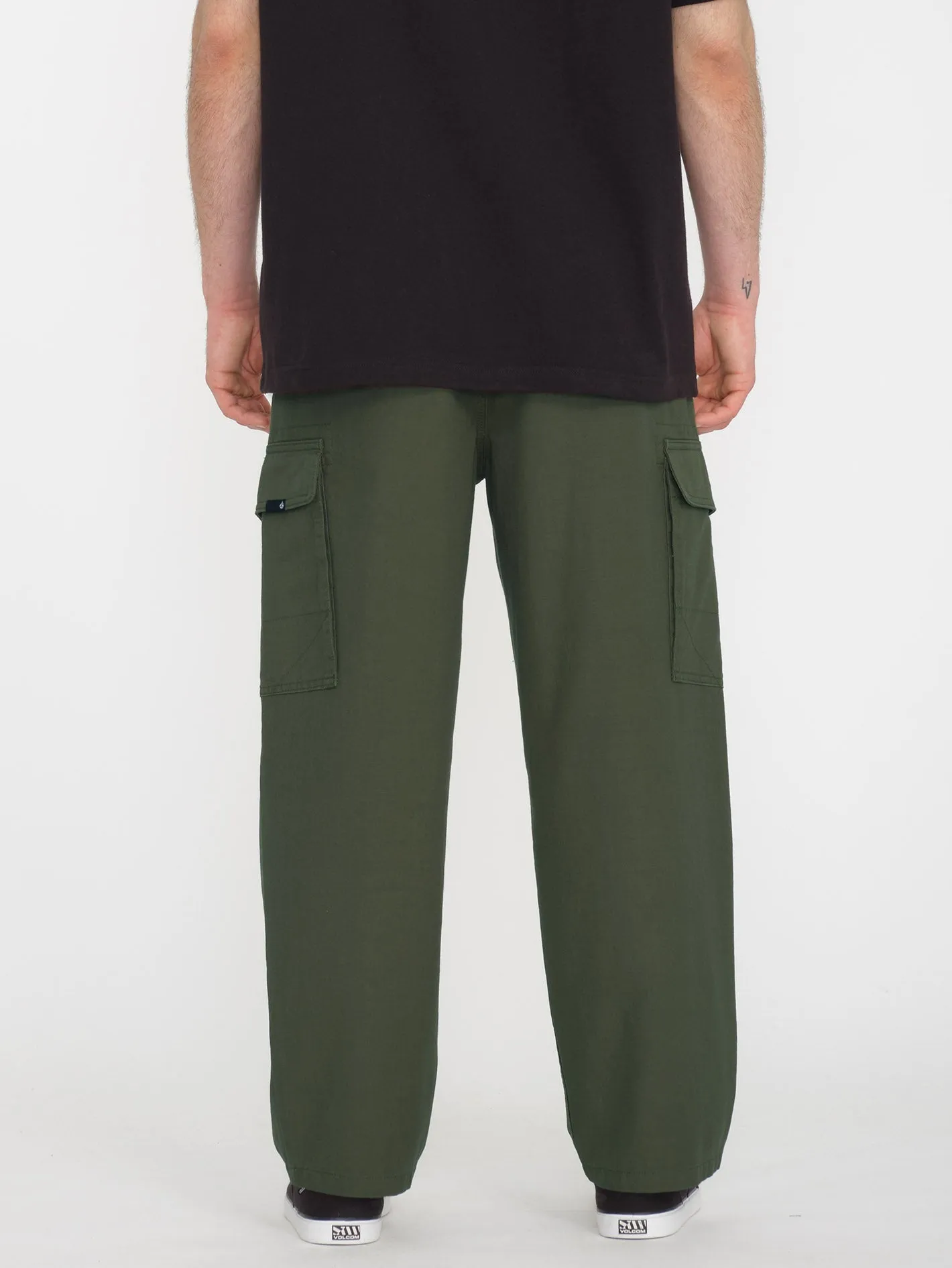 Billow Tapered Cargo Trousers - SQUADRON GREEN