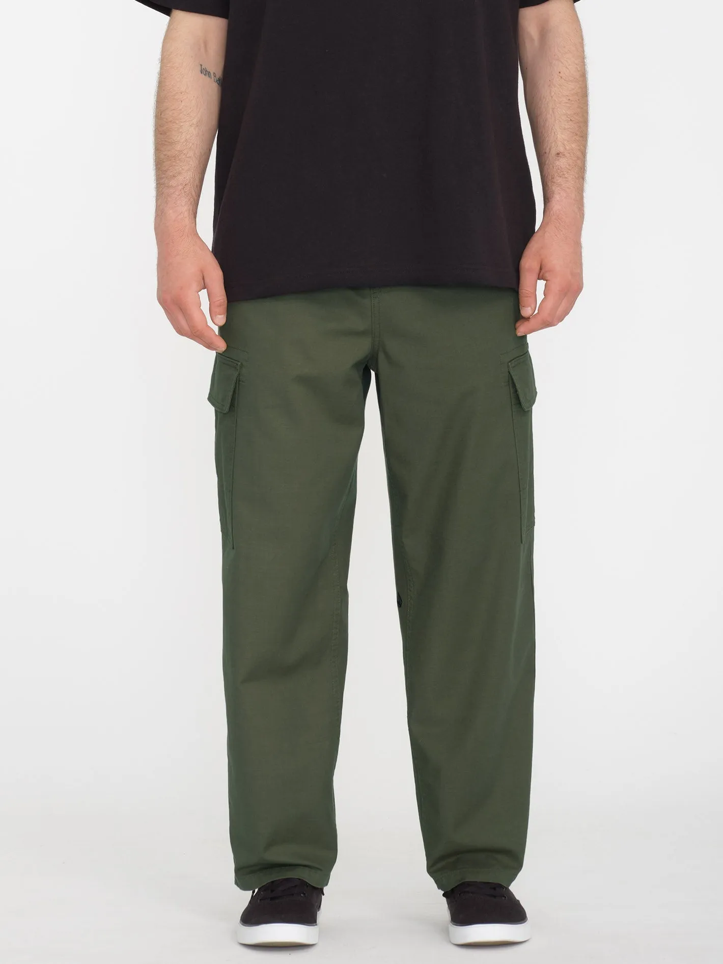 Billow Tapered Cargo Trousers - SQUADRON GREEN