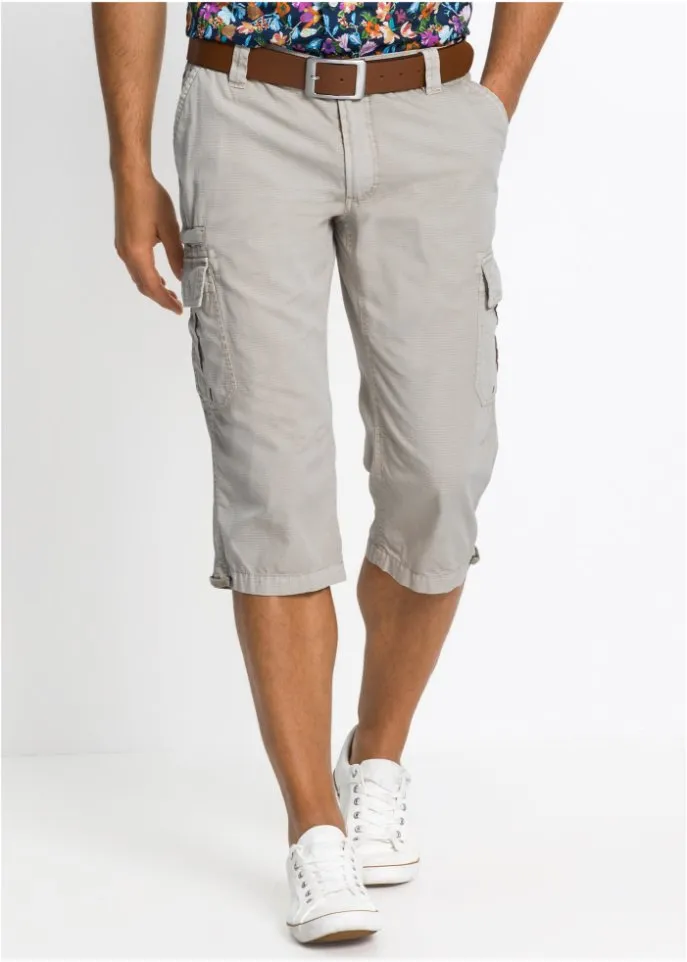 Bpc Selection Regular Fit Long Cargo Shorts, Gray