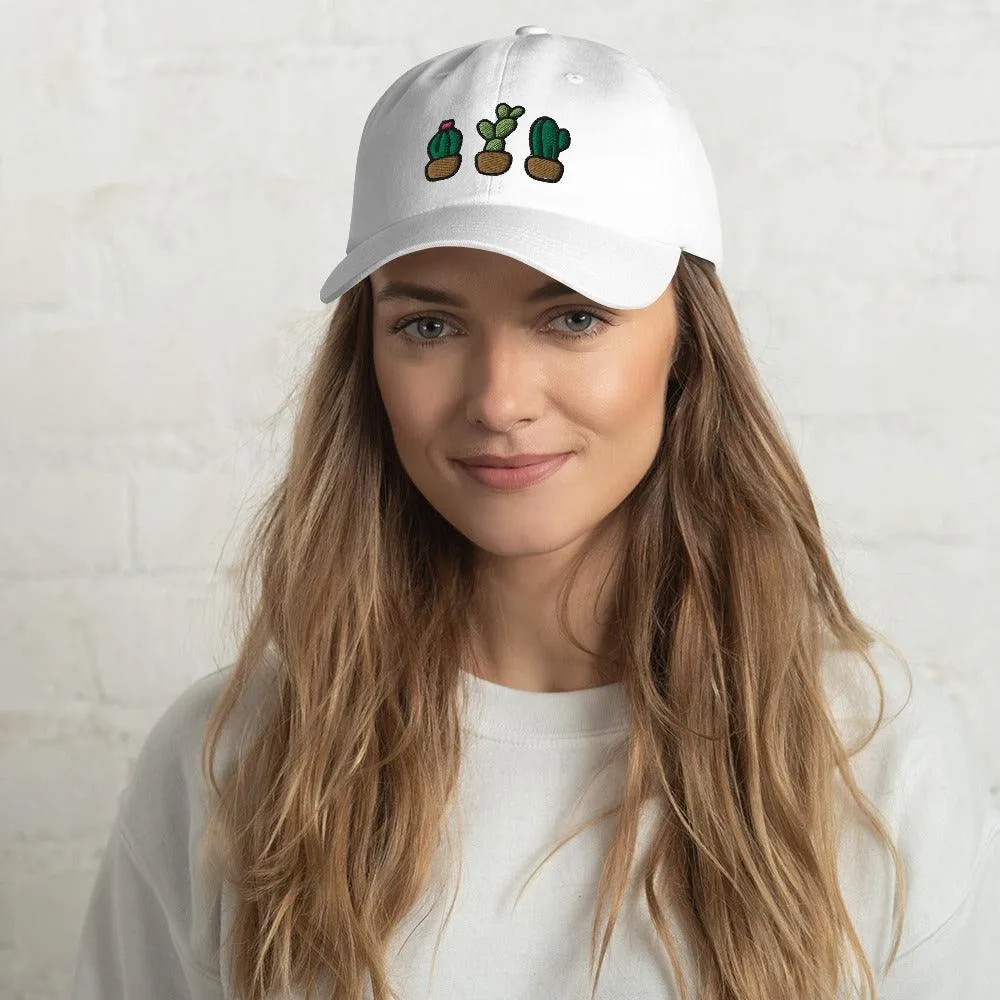 Cactus Embroidered Dad Hat