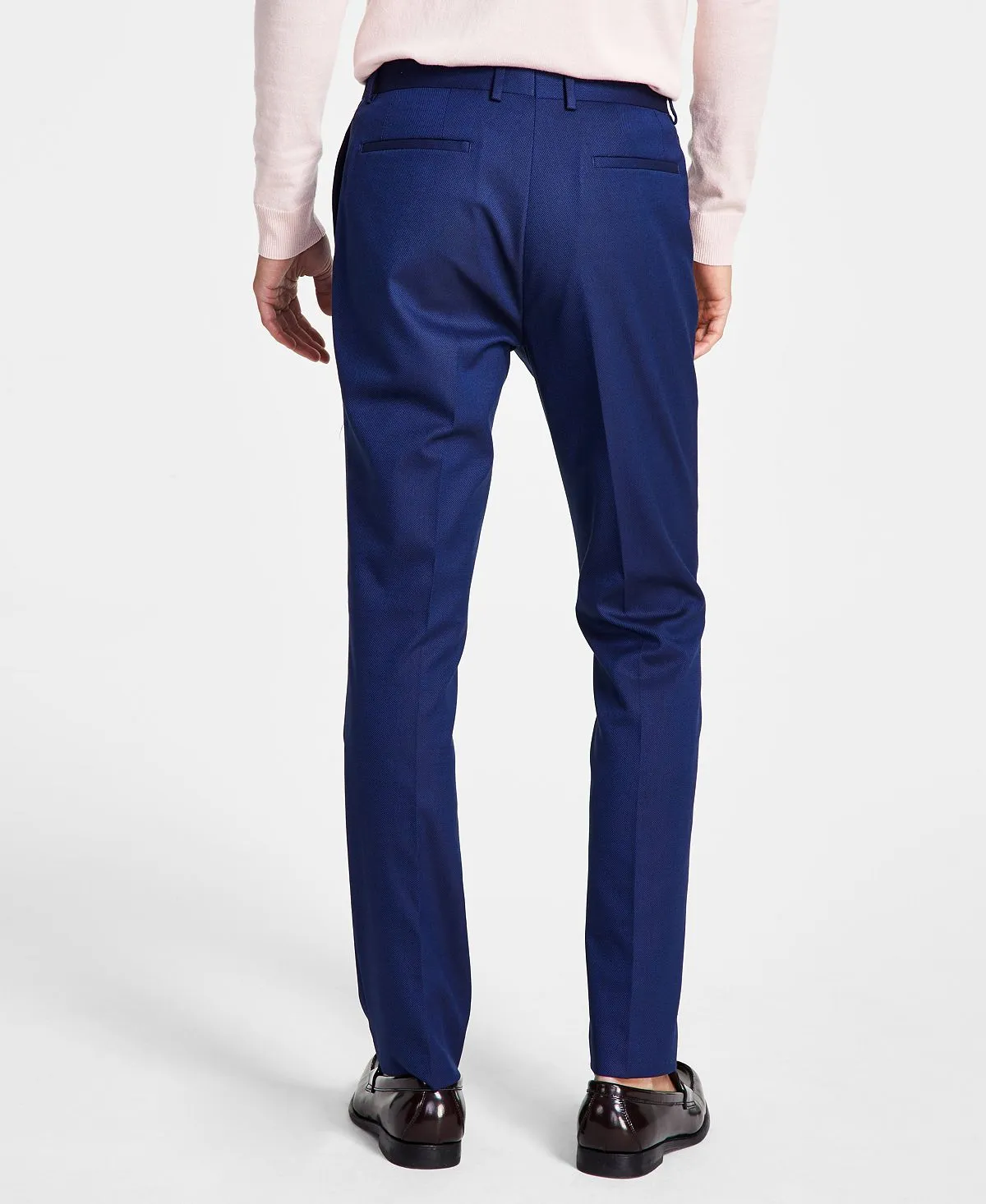 Calvin Klein Men's Slim Fit Dress Pants, Blue