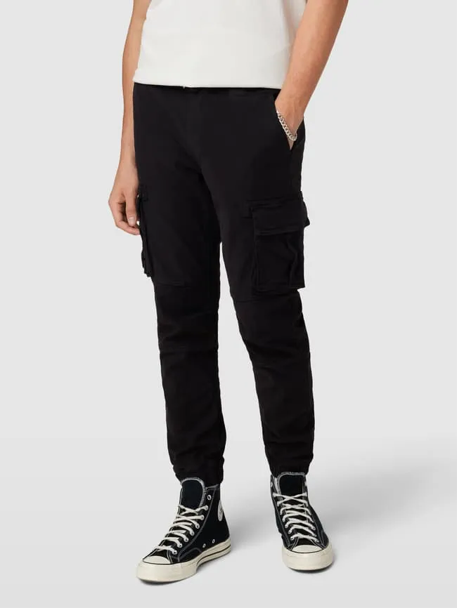 Cargo pants with Review label, black