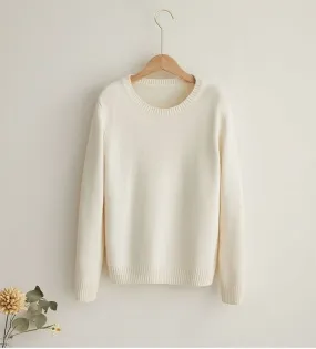 cashmere crew neck thicker sweaters