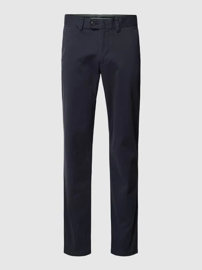 Chino with French side pockets Christian Berg, dark blue