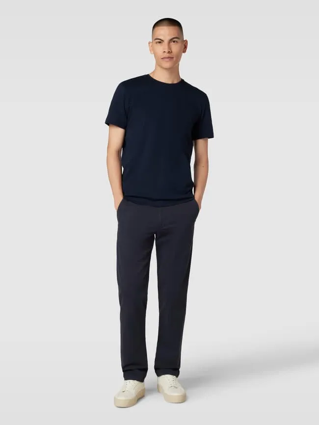 Chino with French side pockets Christian Berg, dark blue