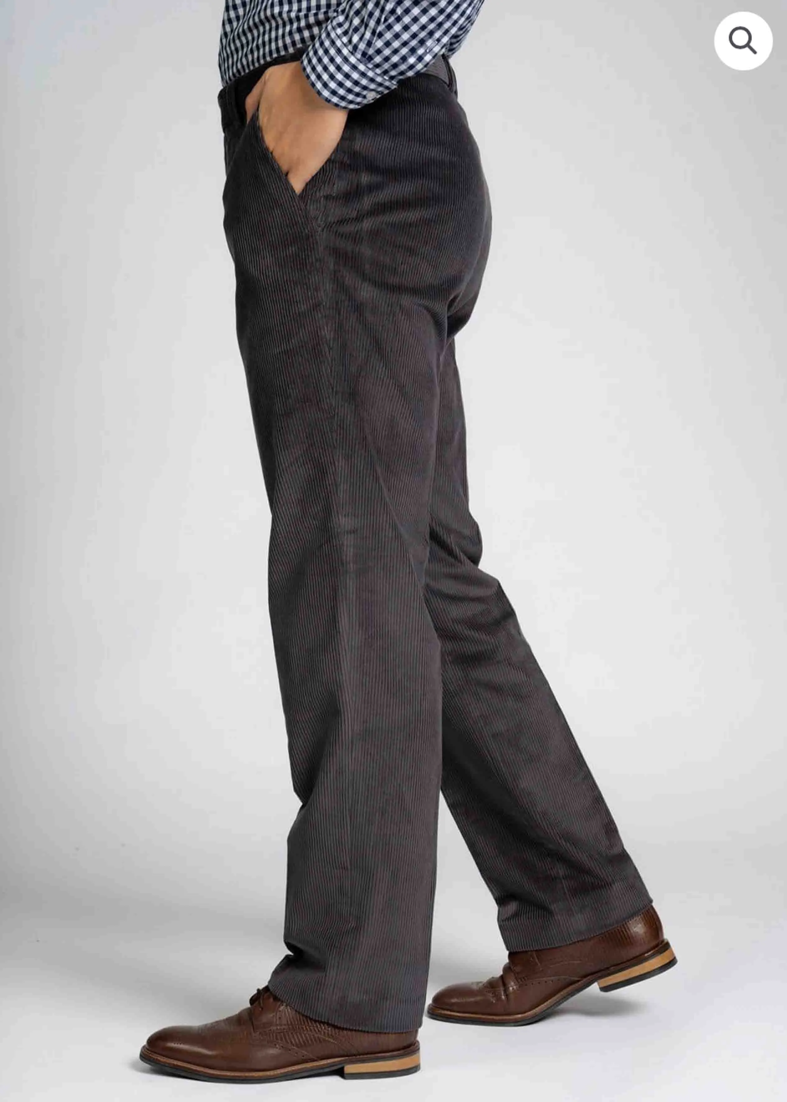 Collin Corduroy VELCRO® Brand Fastening Trousers