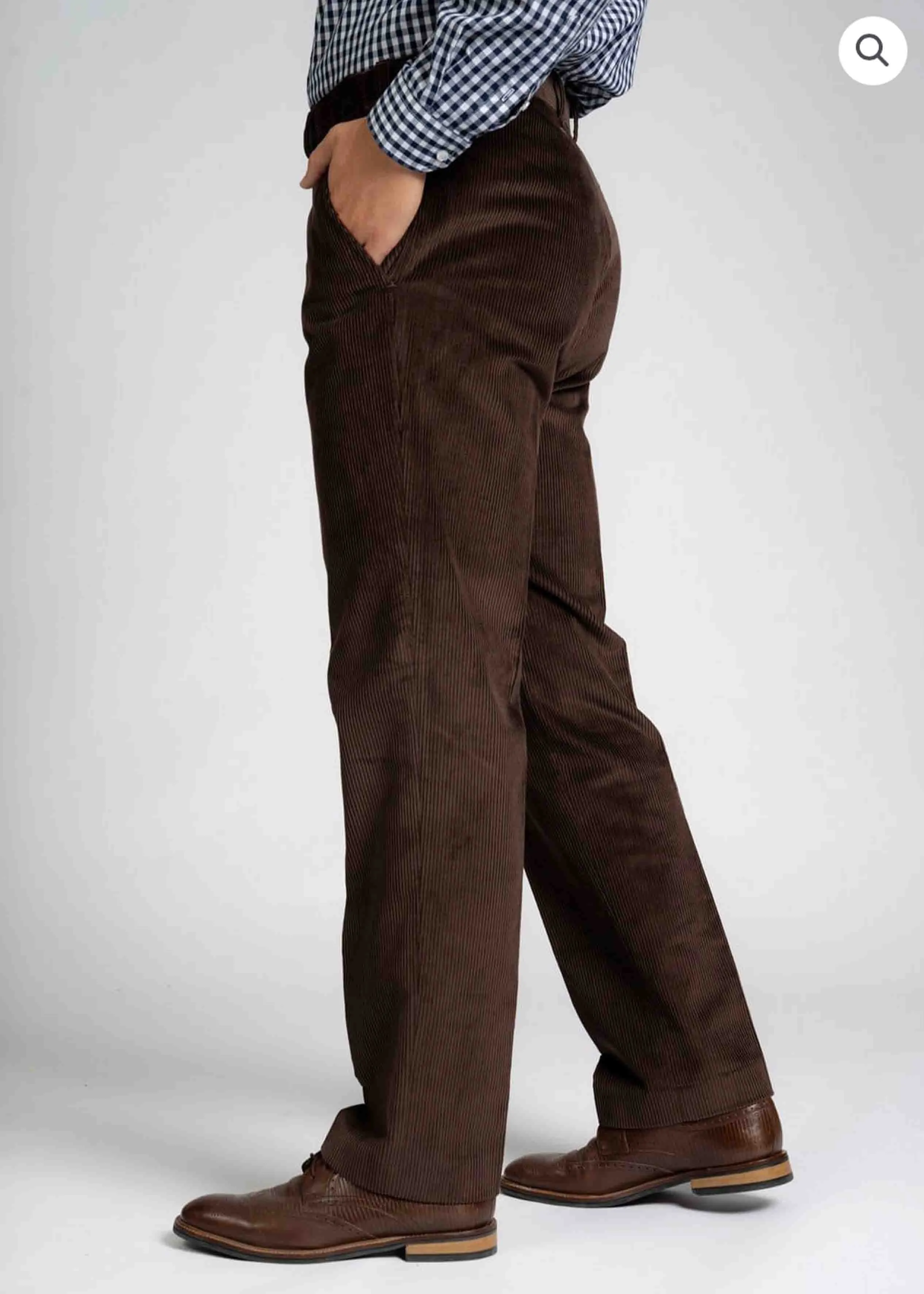 Collin Corduroy VELCRO® Brand Fastening Trousers