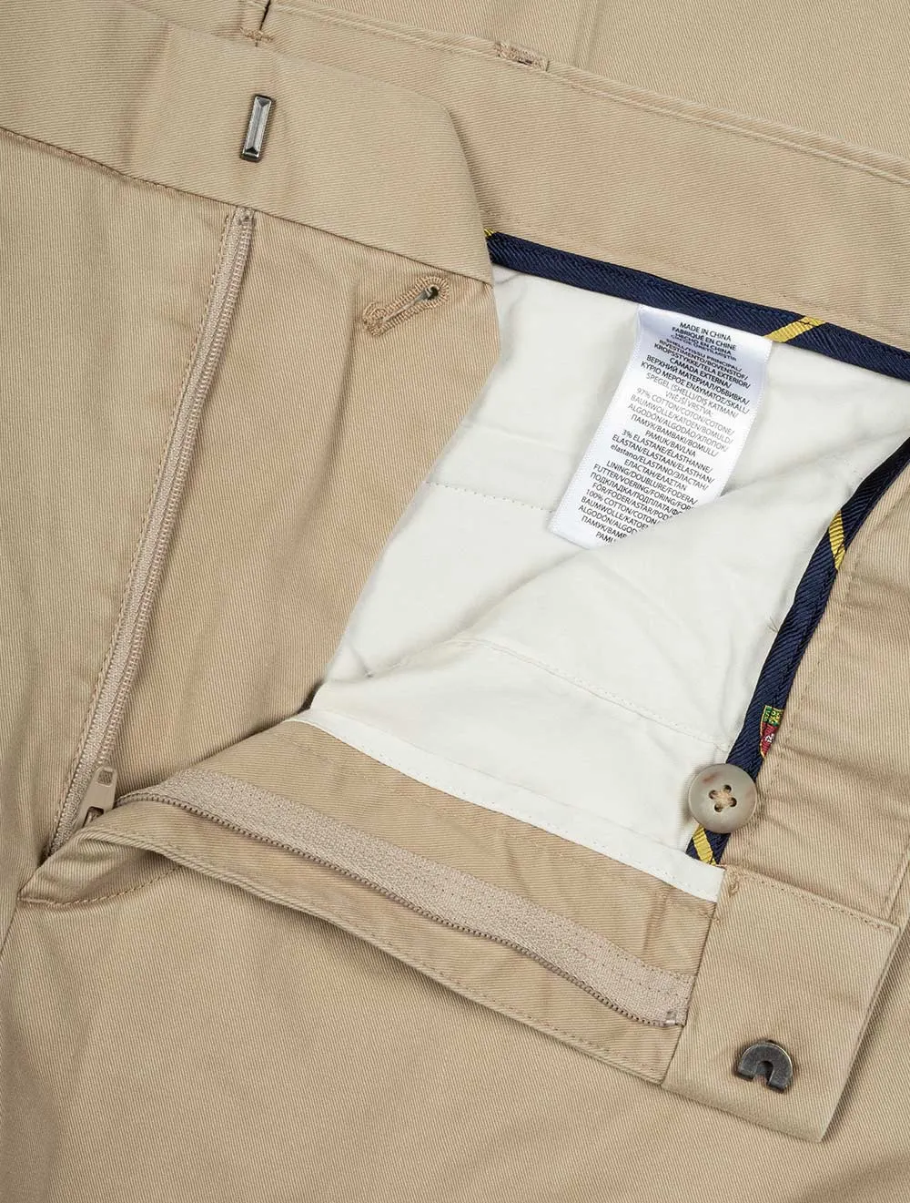 Cotton Stretch Chino Tan