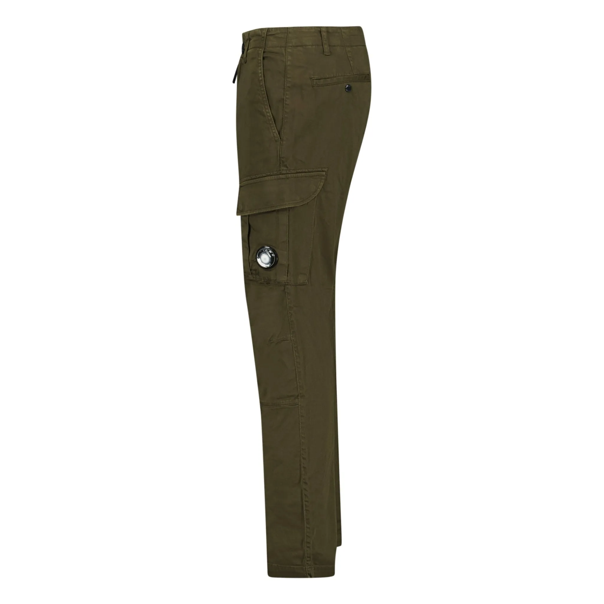 CP Company Satin Stretch Cargo Trousers Khaki