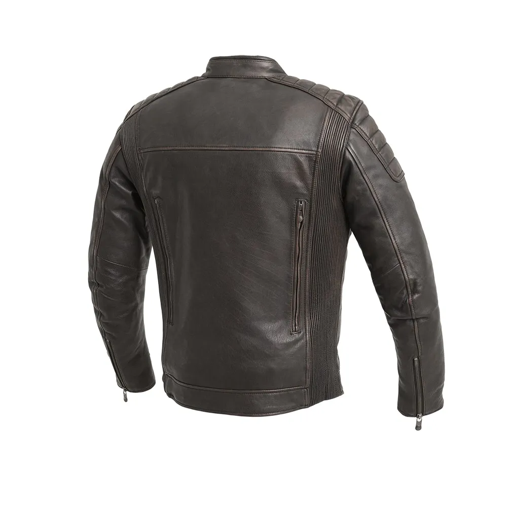 Crusader Men's Motorcycle Leather Jacket