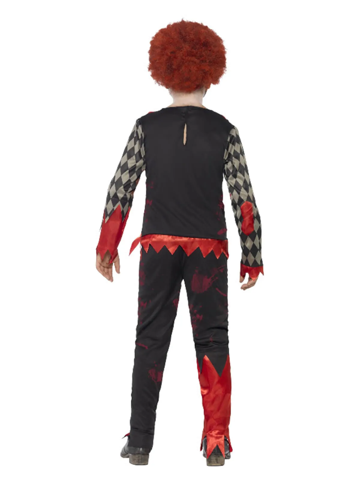 Deluxe Zombie Clown Costume, Red & Green