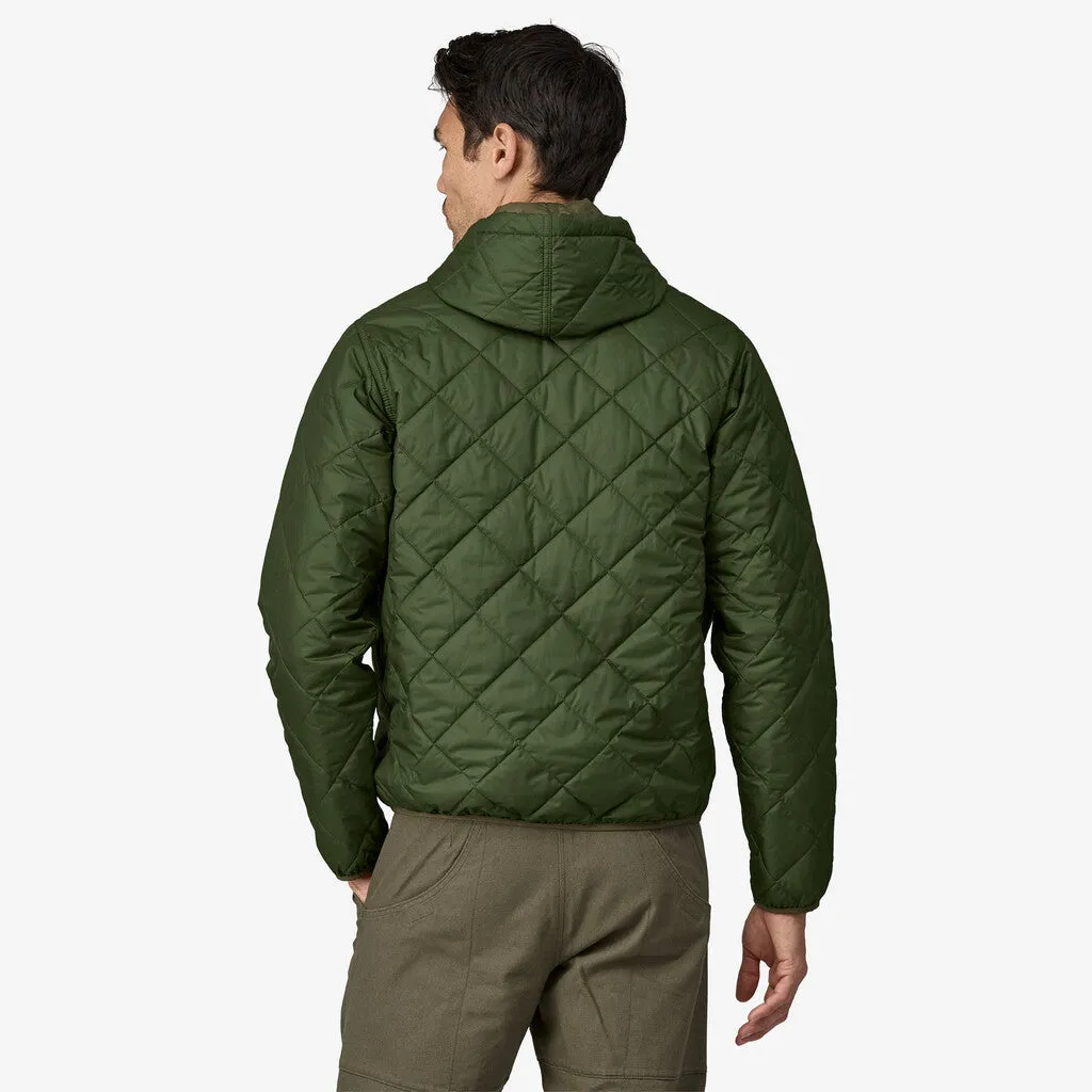 Diamond Quilted Bomber Hoody (Torrey Pine Green)