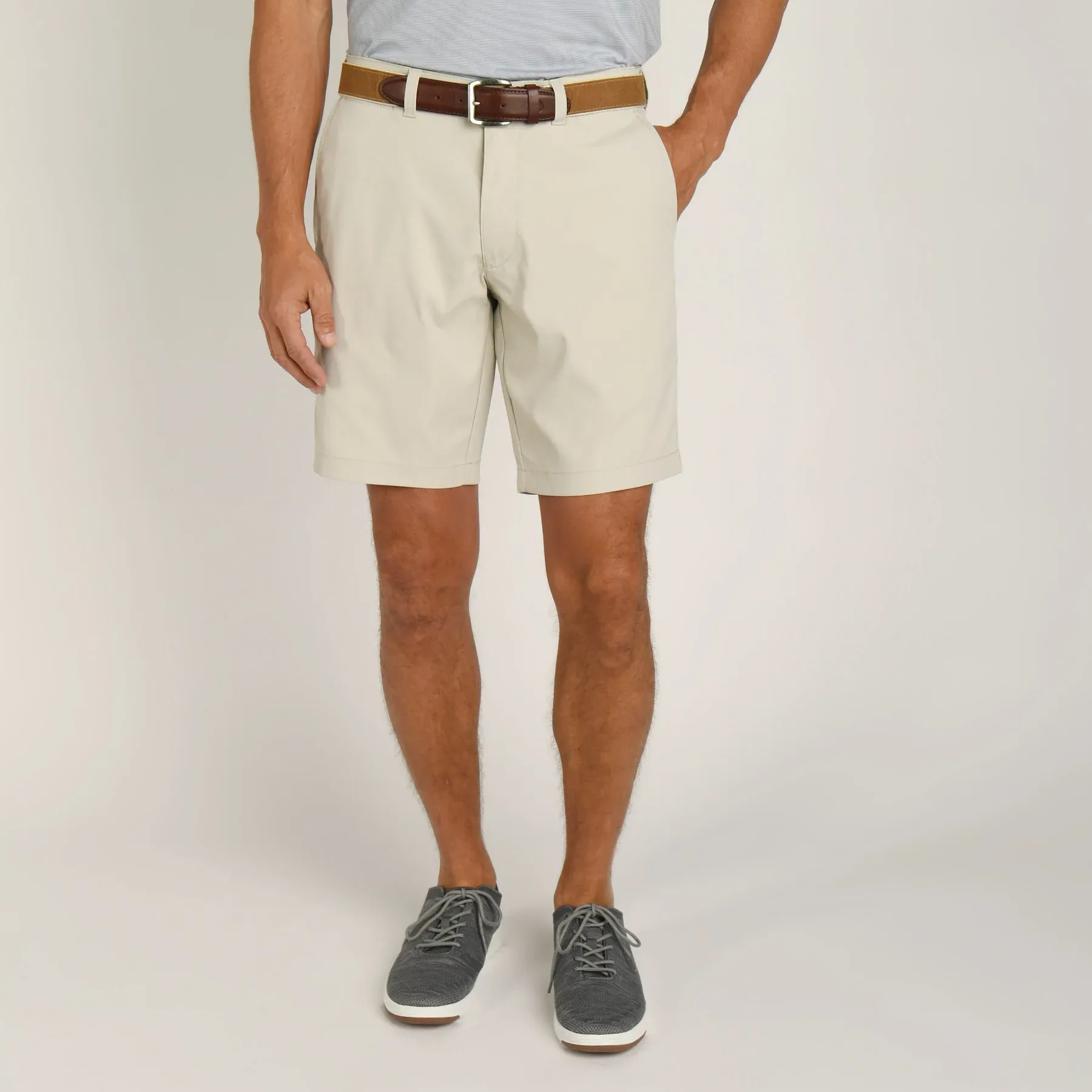 Duck Head Men's Long Drive Performance Short - 9"/ Stone