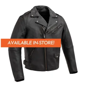 Enforcer Men's Motorcycle Leather Jacket - Extreme Biker Leather