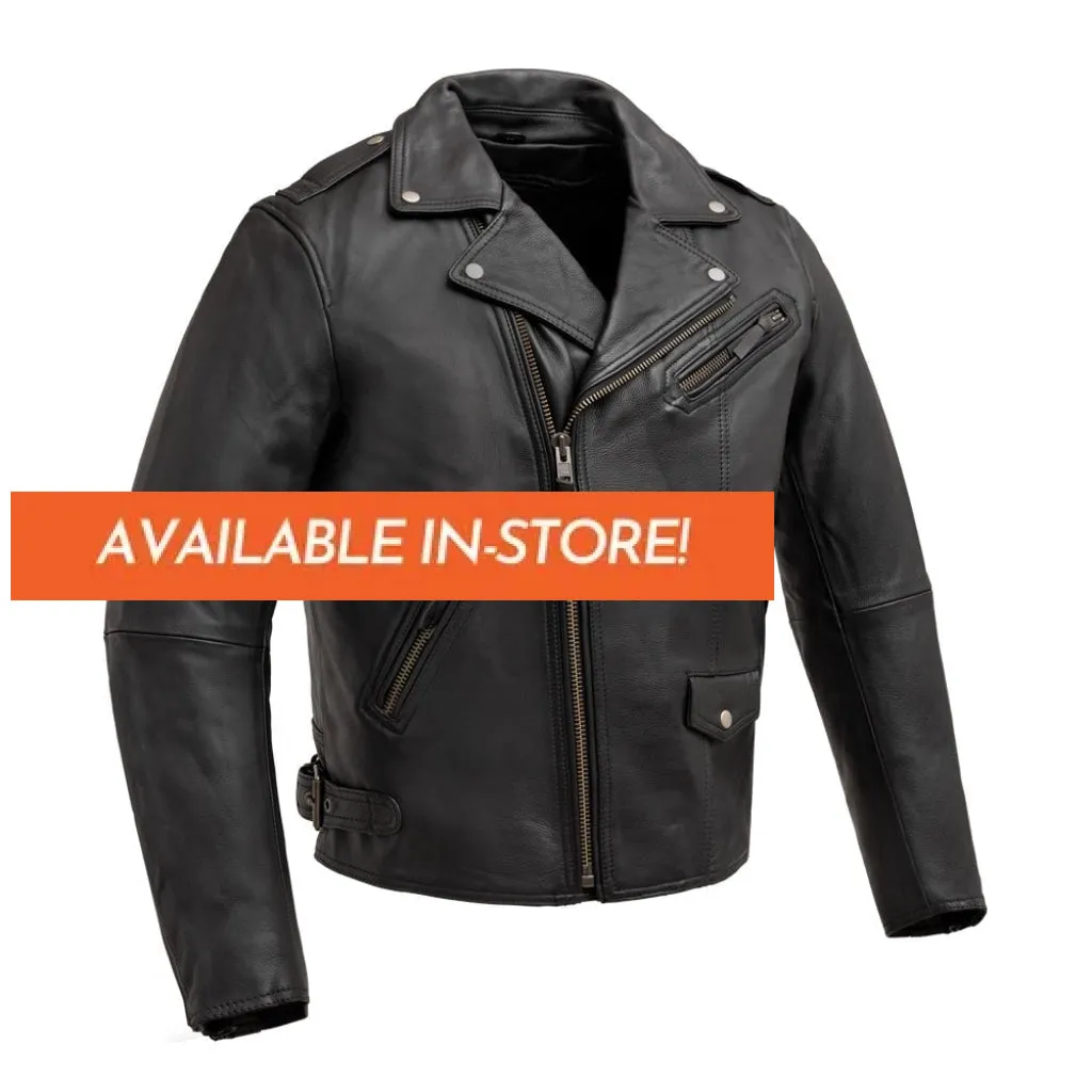 Enforcer Men's Motorcycle Leather Jacket - Extreme Biker Leather