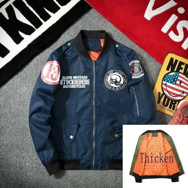 Face Off Motorcycle Bomber Jacket