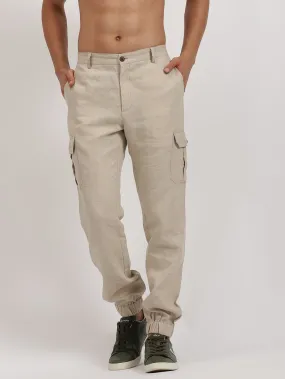 Finn - Linen Joggers - Ecru