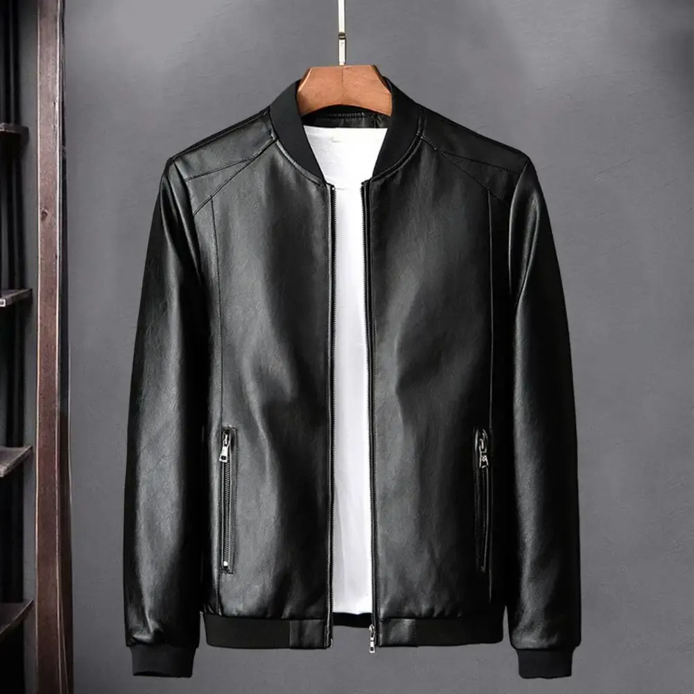 Funki Buys | Jackets | Men's Faux Leather Hooded Jacket