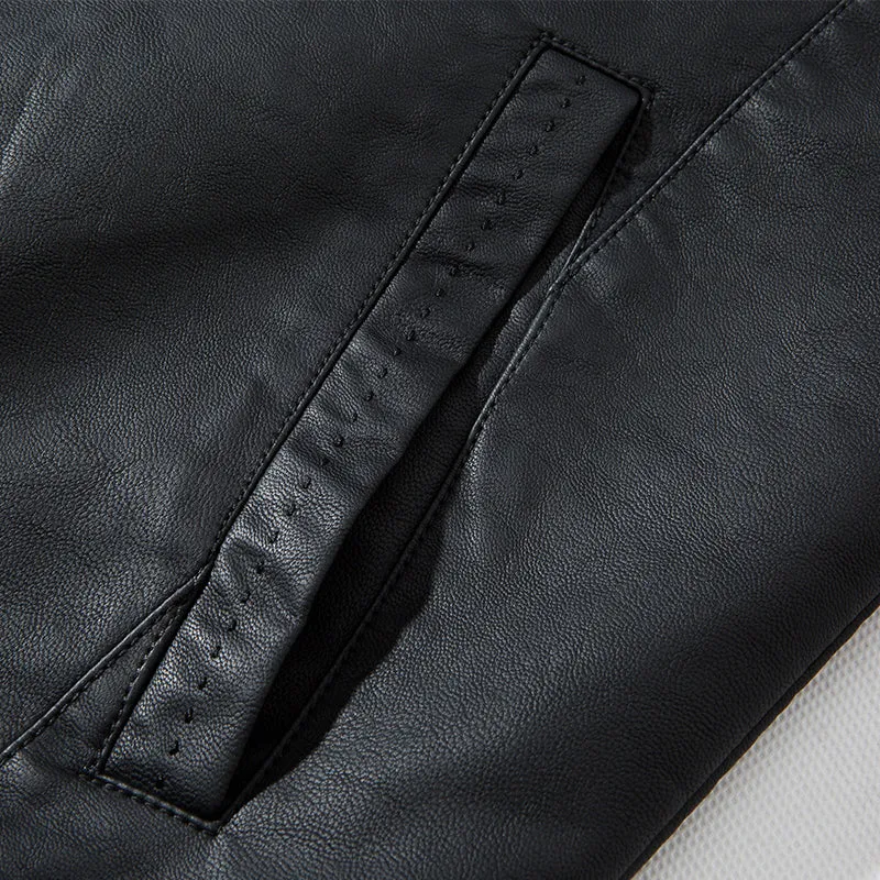 Funki Buys | Jackets | Men's Faux Leather Slim Fit Jacket