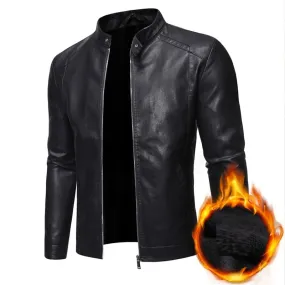 Funki Buys | Jackets | Men's Faux Leather Slim Fit Jacket