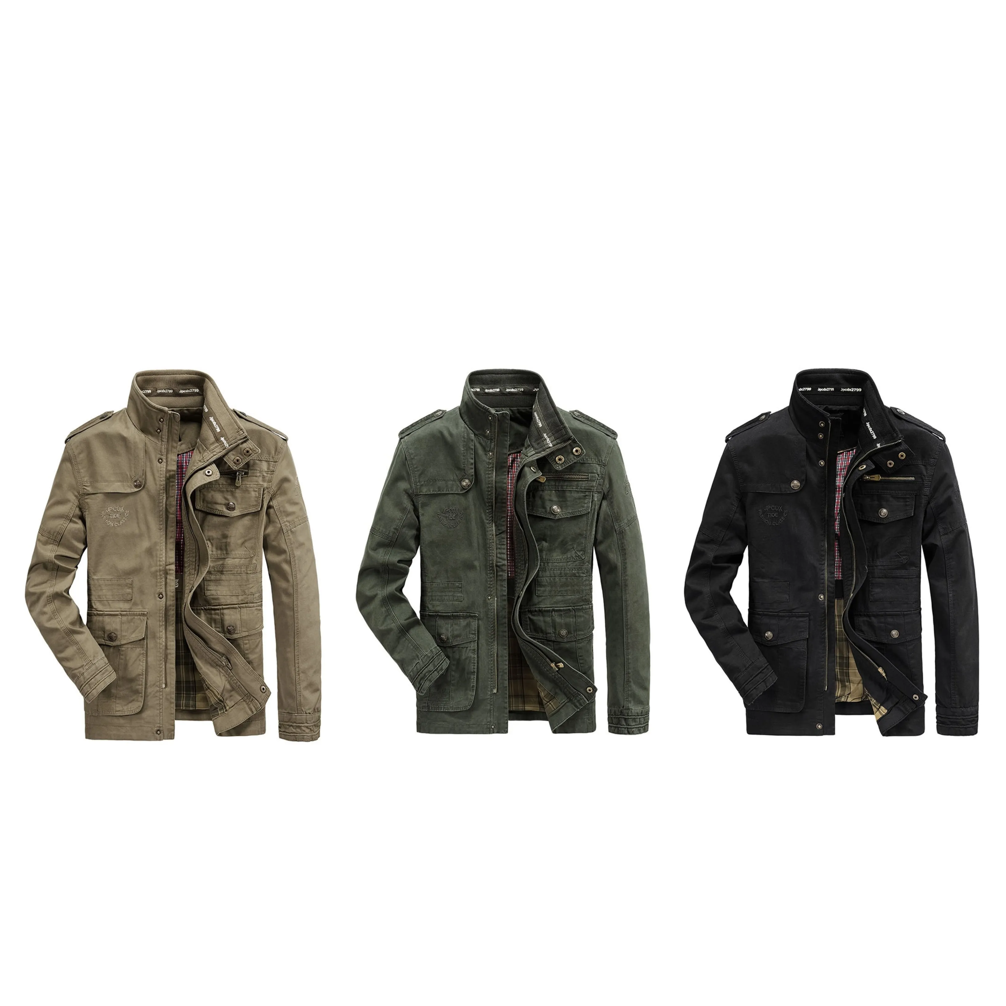 Funki Buys | Jackets | Men's Plus Size Military Cargo Jacket