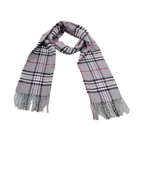 Gray plaid men's fashion style scarf wool cashmere feels