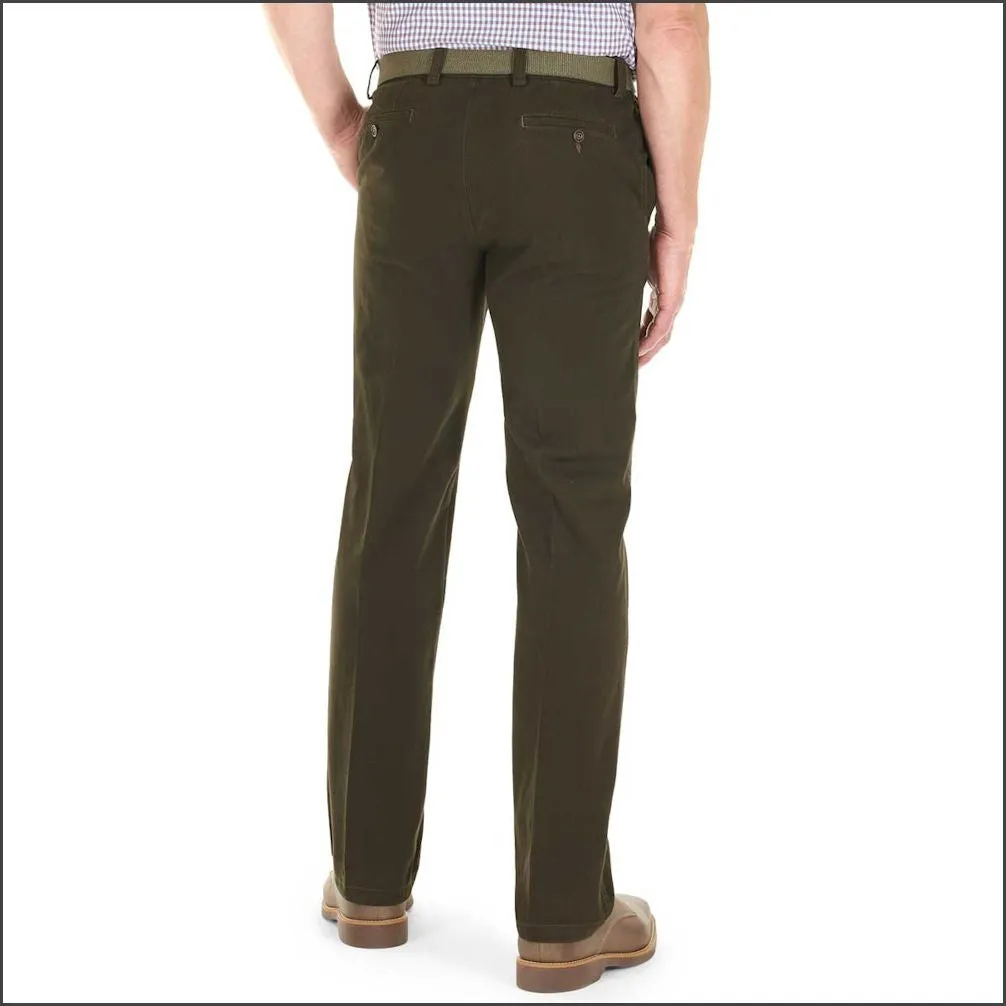 Gurteen Longford Winter Bracken Stretch Cotton Chino--