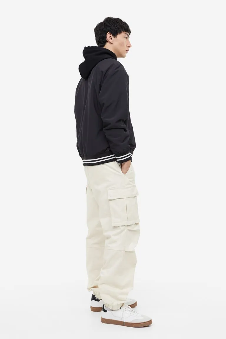 H&M Loose Fit Cotton Cargo Pants