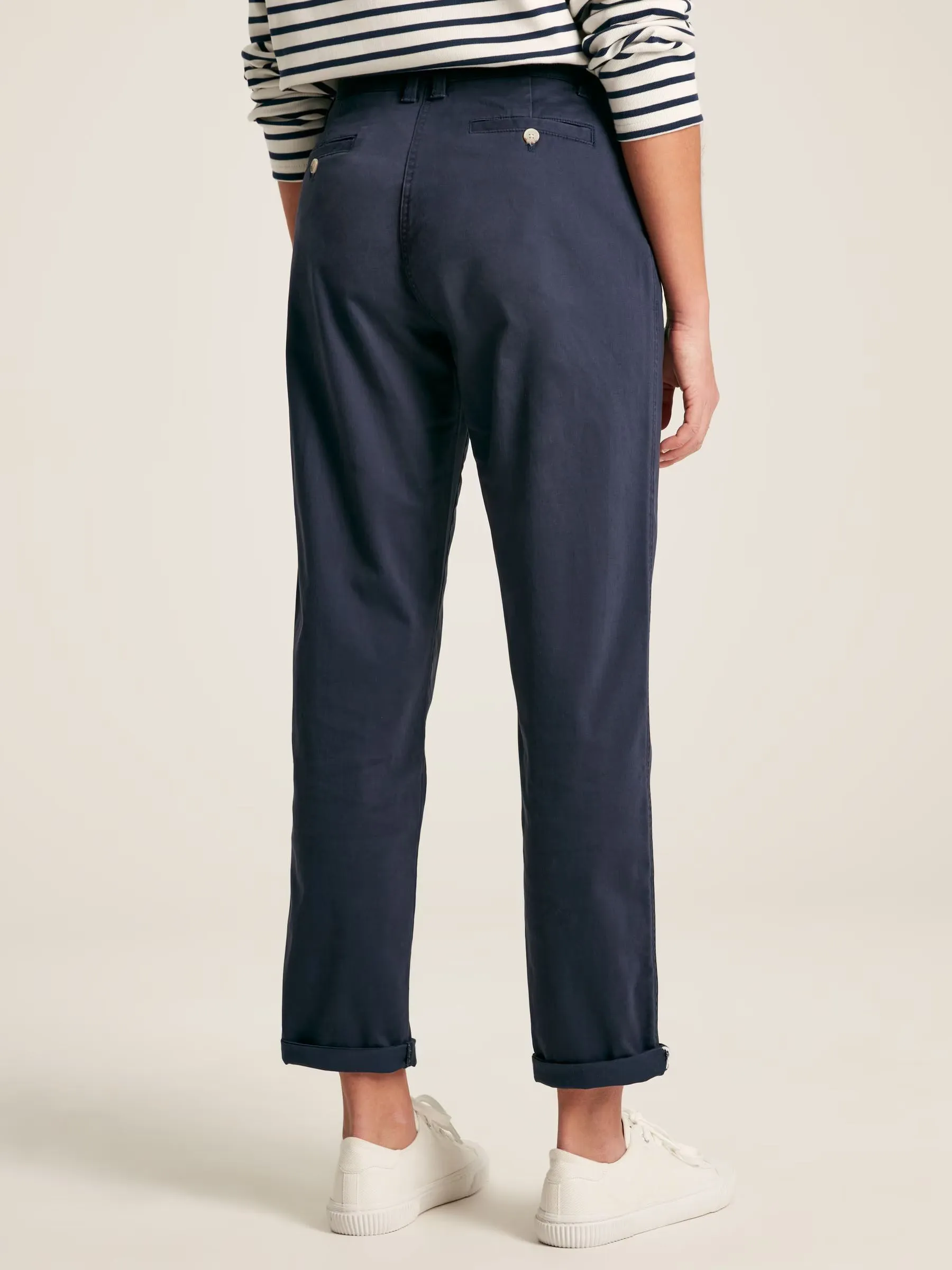 Hesford Navy Blue Chino Trousers