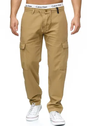 INDICODE JEANS Leonardo Regular Cargo Pants, Sand