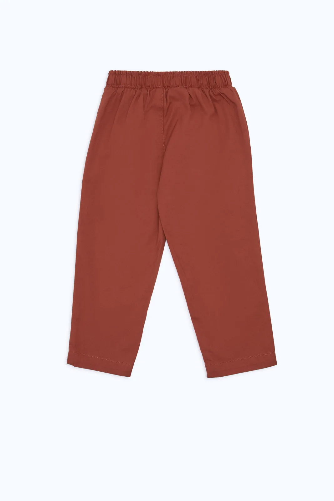 Infant Boys Rust Plain Chino Trouser