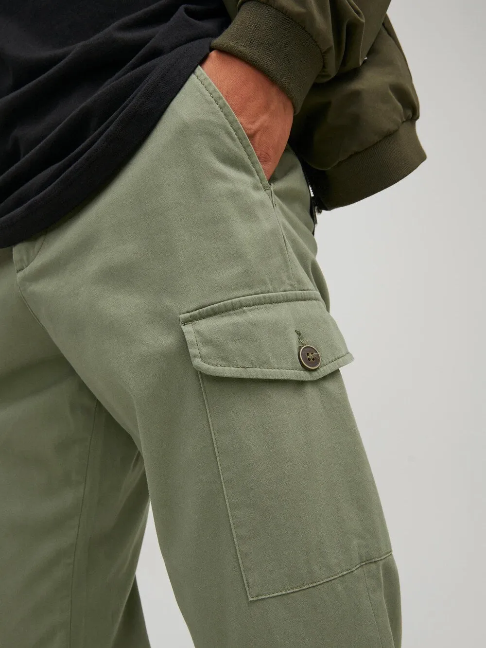 JACK & JONES Bowie Regular Cargo Pants, Olive