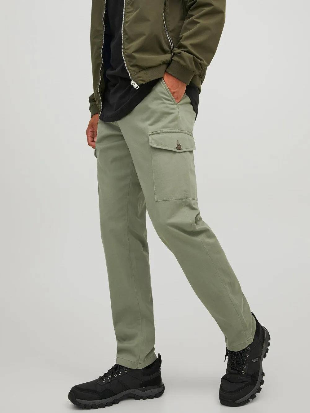 JACK & JONES Bowie Regular Cargo Pants, Olive