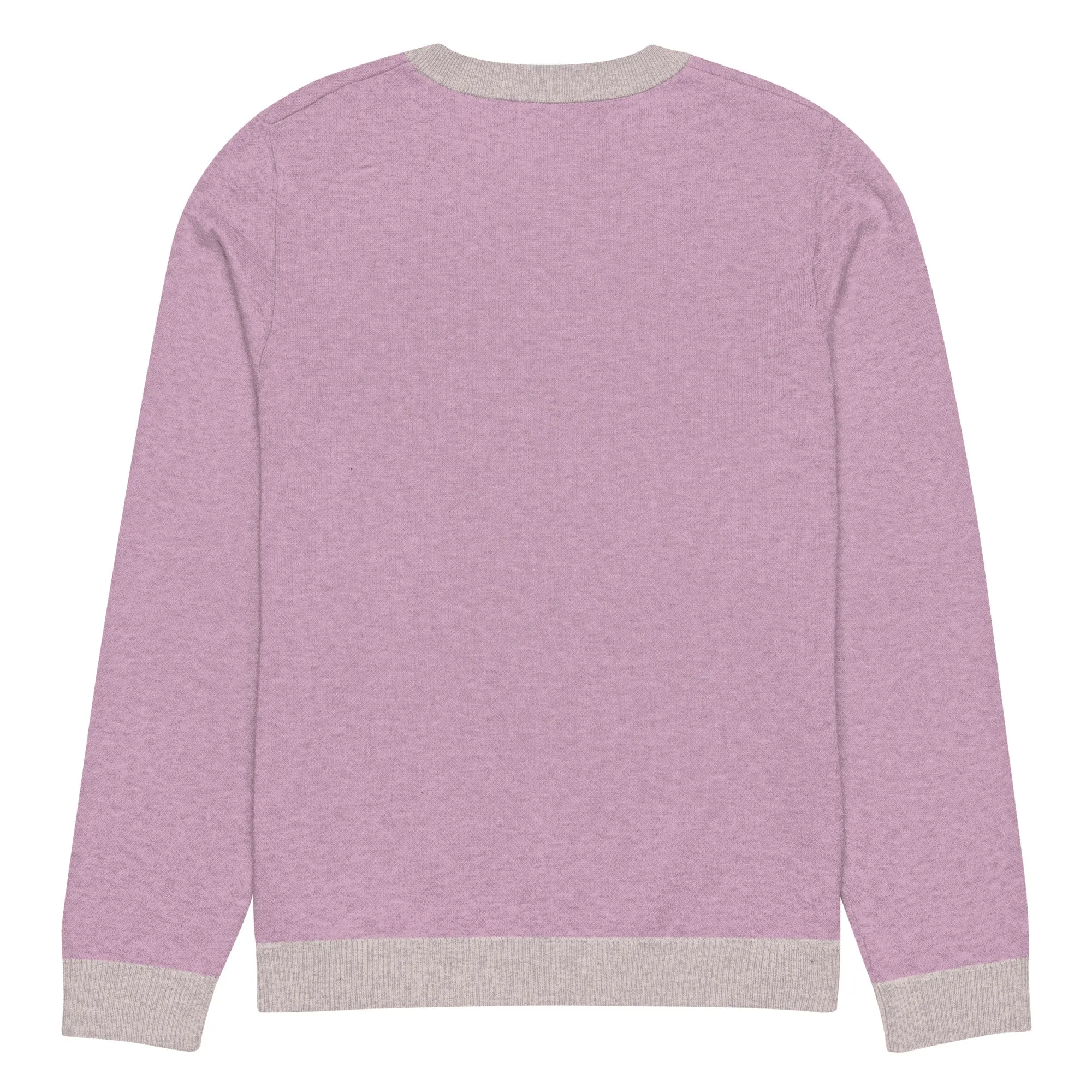 Knitted crew neck sweater: Hearts in Love