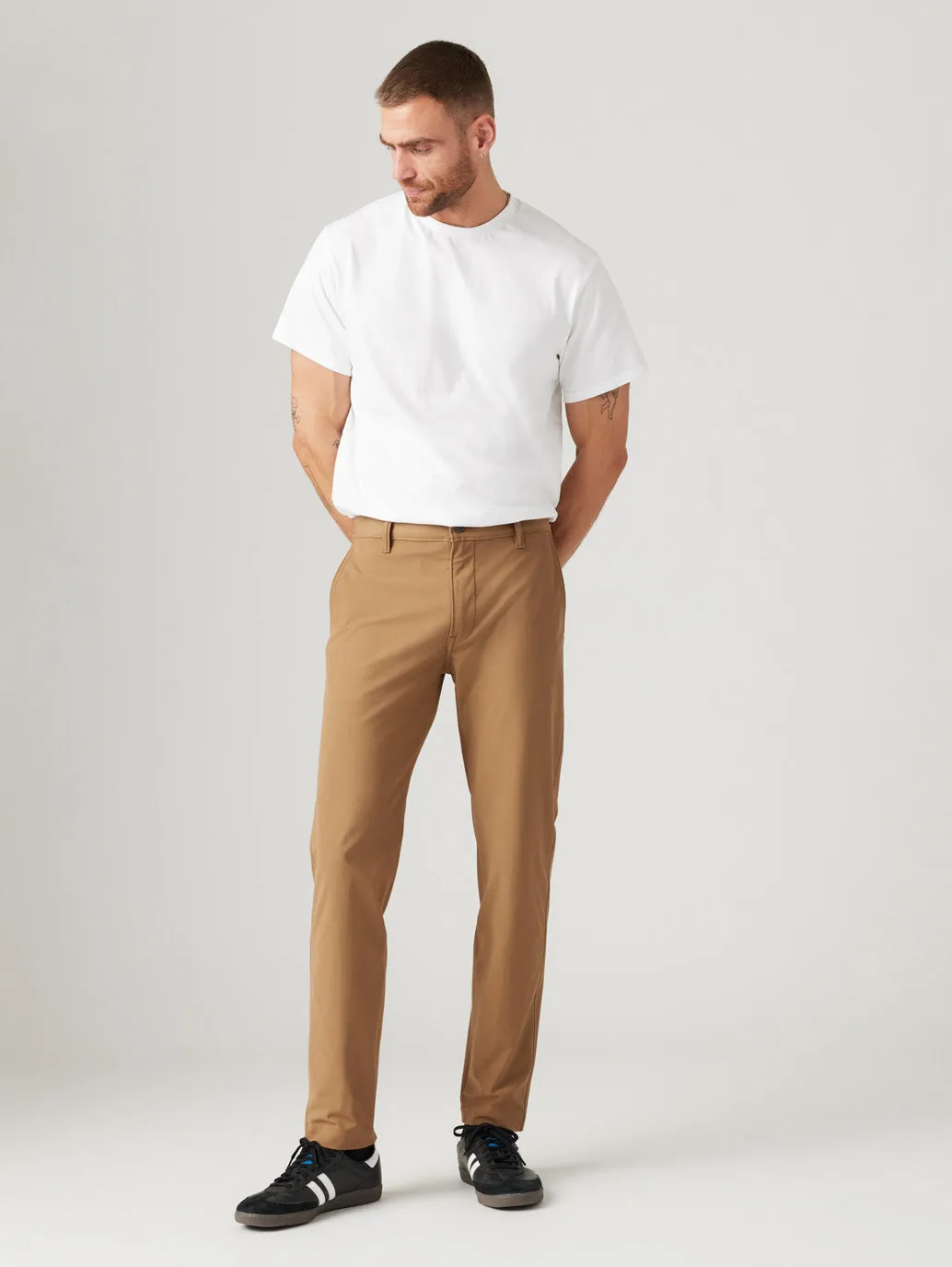 Men's Brown Regular Fit Chinos