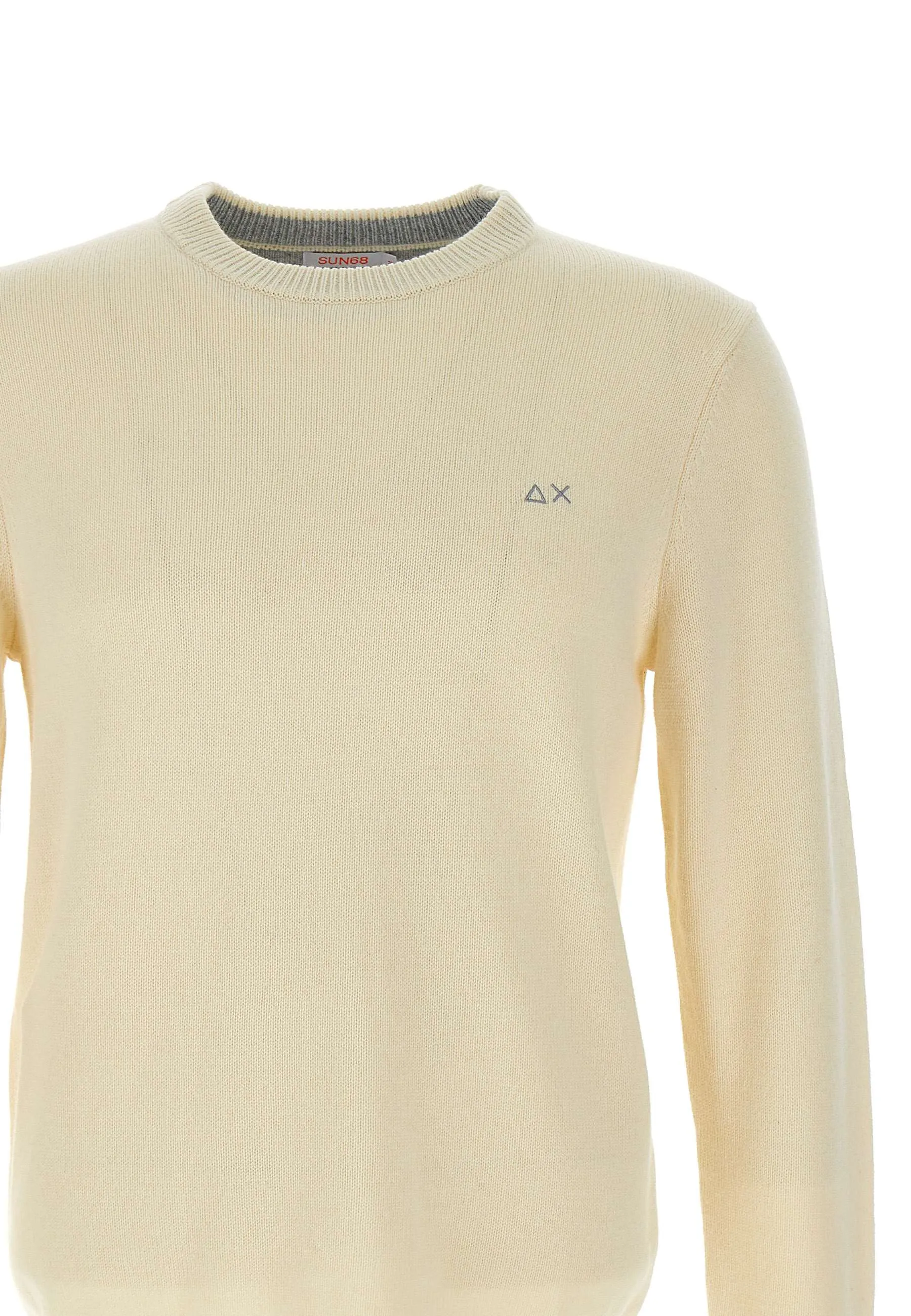 Men's Cream Wool and Cashmere Sweater