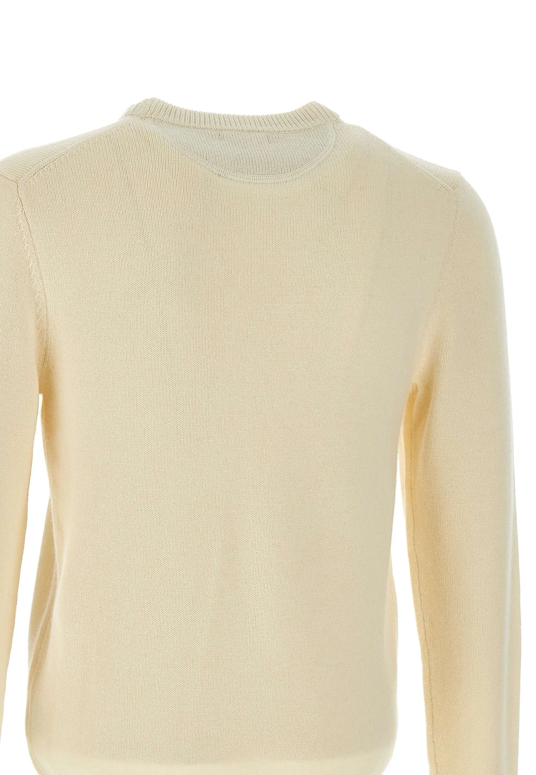 Men's Cream Wool and Cashmere Sweater