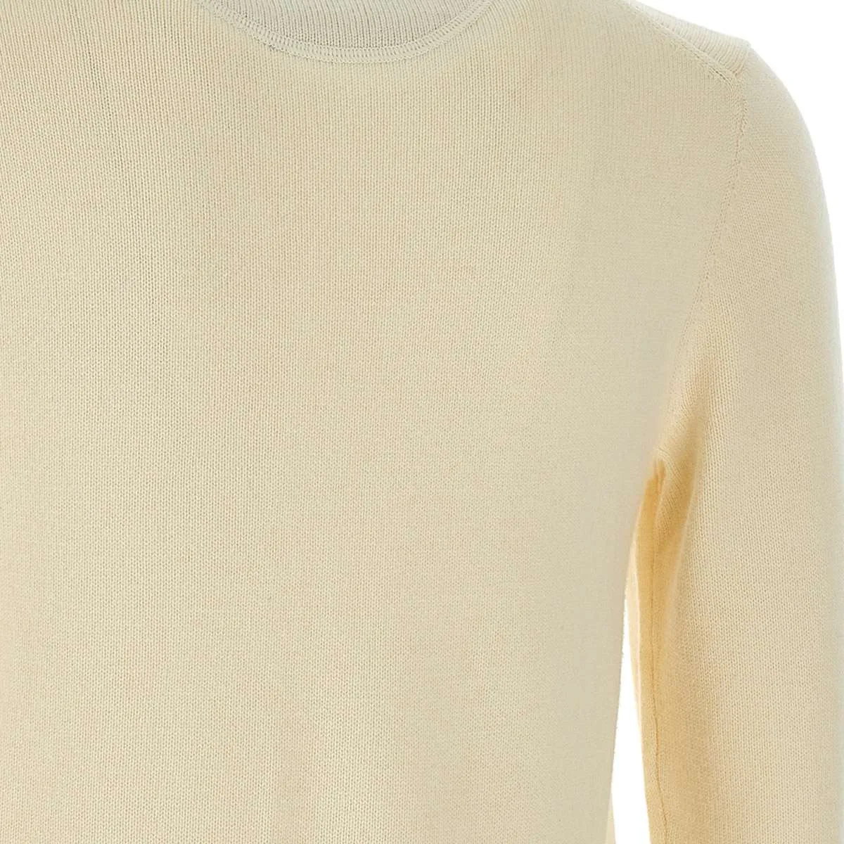 Men's Cream Wool and Cashmere Sweater