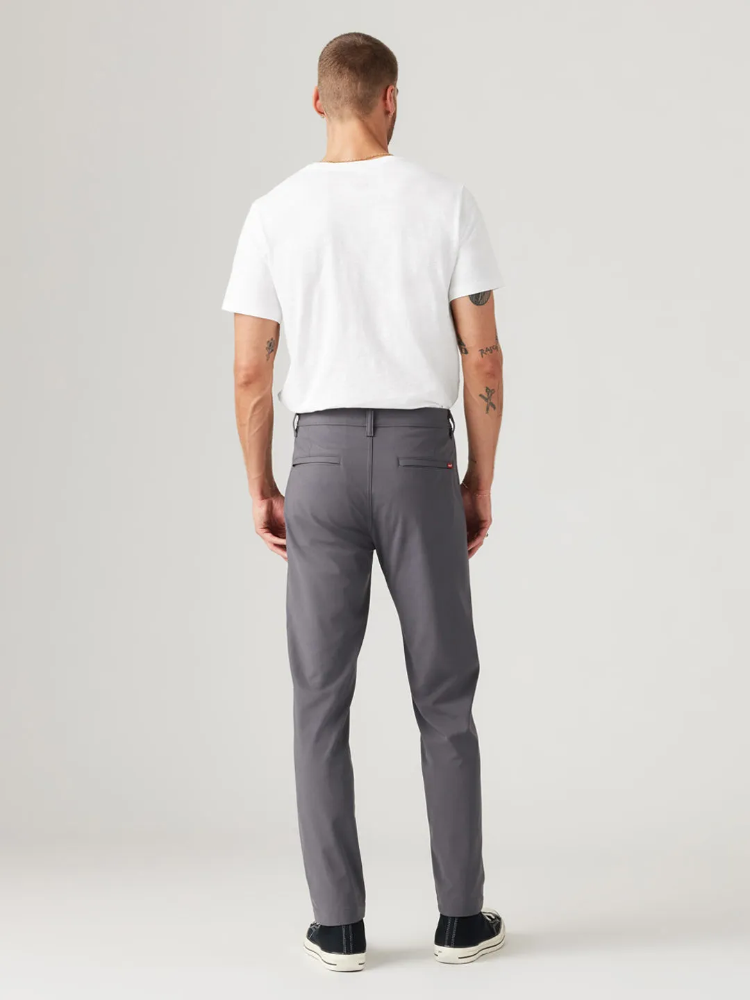 Men's Grey Regular Fit Chinos