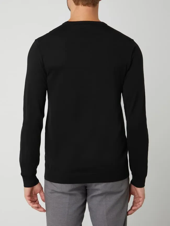 Merino wool sweater model "Margrate" Matinique, black