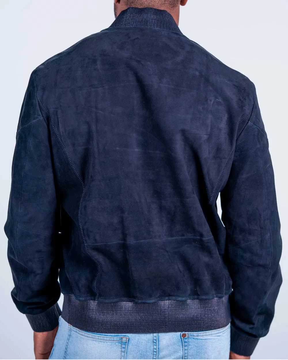 Midnight Incrociato Grain Bomber Jacket