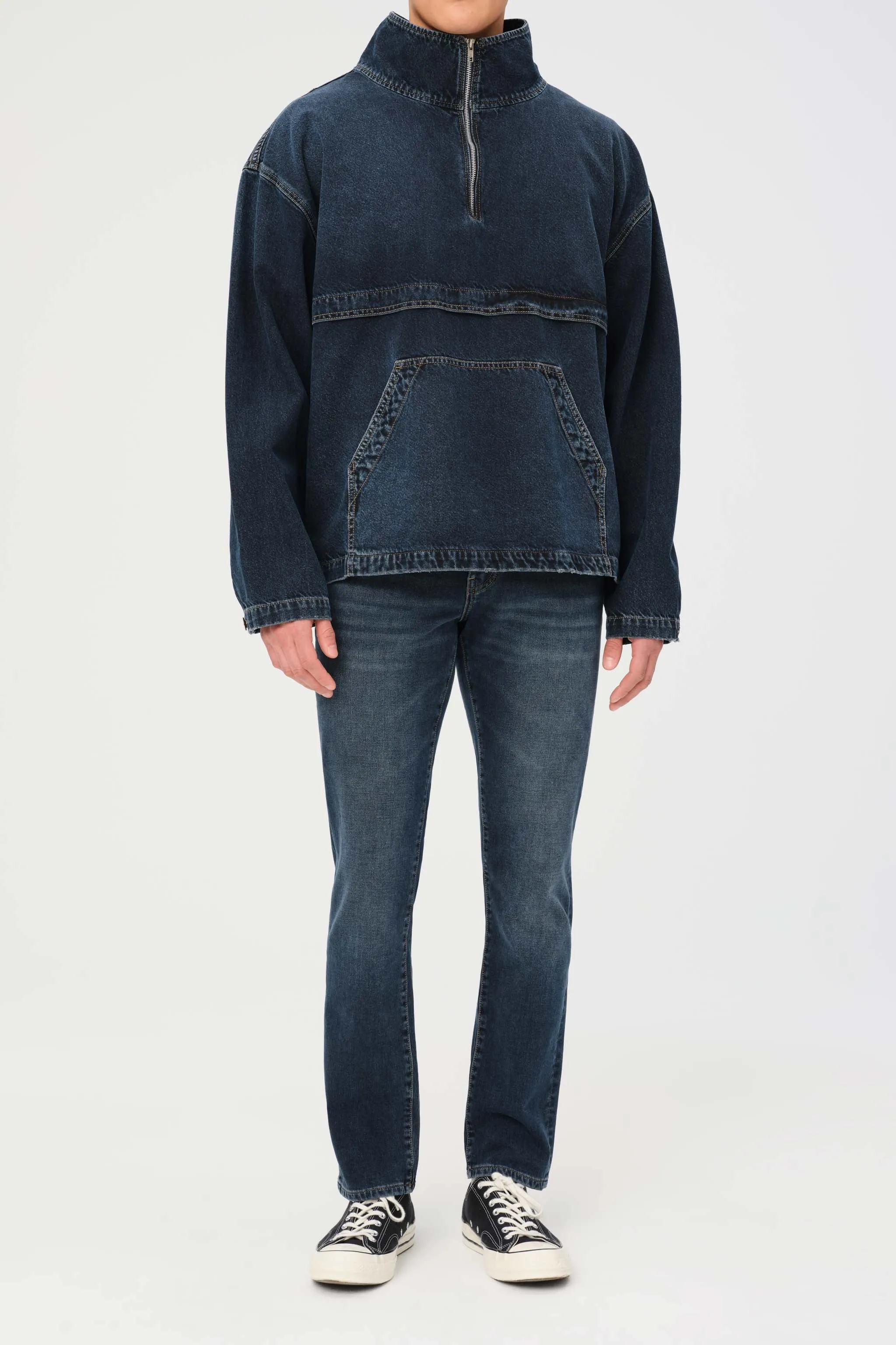 MRY - DENIM PULLOVER WINDBREAKER | PORTER