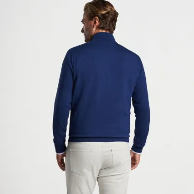 PETER MILLAR Whitaker 1/4 Zip Sweater Navy