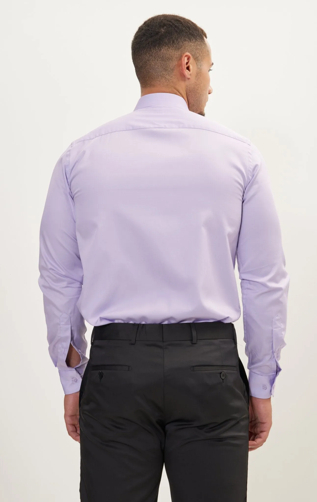 Pure Cotton Dress Shirt - Lilac