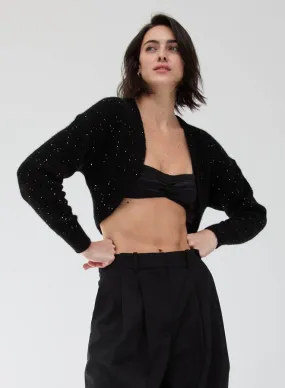 SEQUIN CASHMERE SHRUG