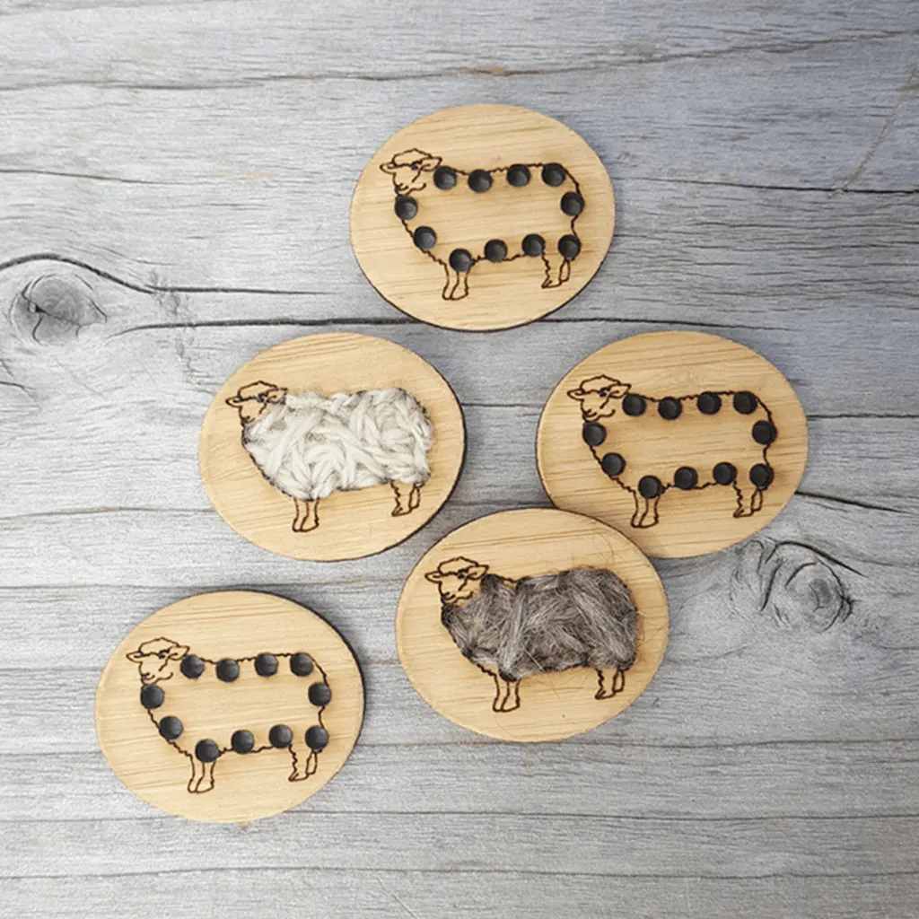 Sheep Button set of 3