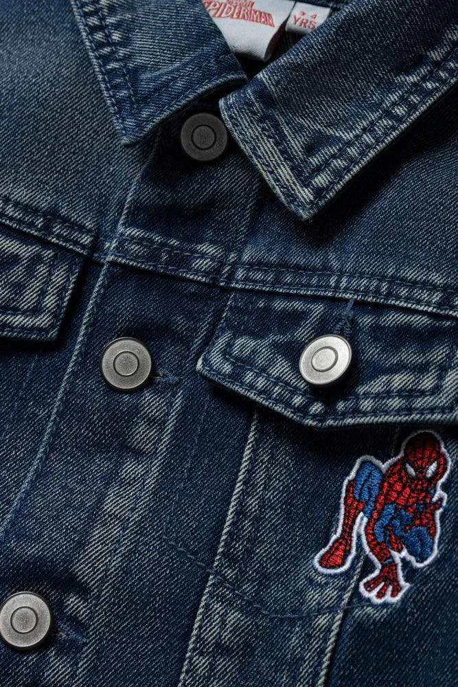 Spider-Man Denim Jacket Blue